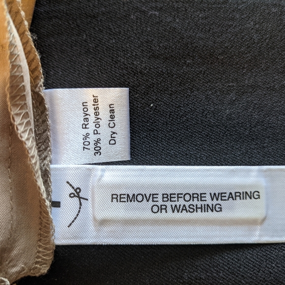 Ann Taylor Loft Cropped Tan Pants- Size 10P - Picture 6 of 6